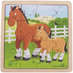 Bigjigs Pferd und Fohlen Puzzle