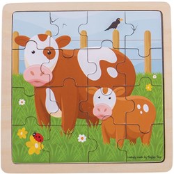 Bigjigs Kuh und Kalb Puzzle