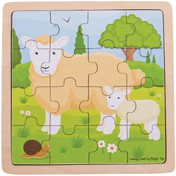 Bigjigs Schaf und Lamm Puzzle