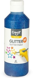 Creall Glitzerfarbe blau 250 ml - Bastelfarbe für Kinder und Erwachsene