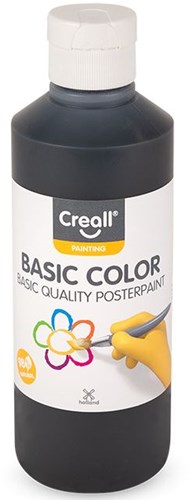Creall Plakatfarbe Schwarz 250ml - Kinder Bastelfarbe