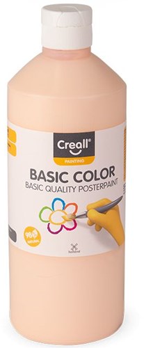 Creall Plakatfarbe Pastellorange 500ml - Schulmalfarbe für Kinder