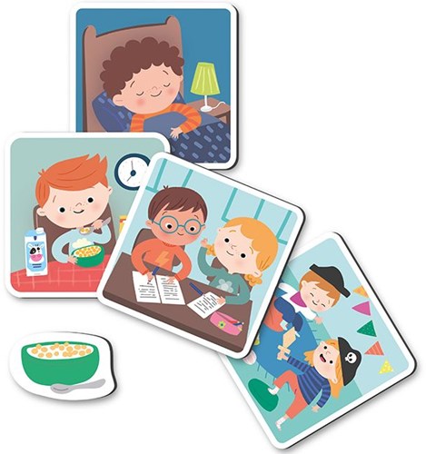 APLI Kids Magnetspiel Uhrzeit lernen Lernspielzeug Lernuhr-3
