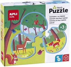 APLI Kids Puzzle Tiere - Lernspielzeug für Kinder ab 3 Jahren