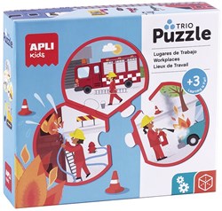 APLI Kids Puzzle - Berufe und Arbeitsplätze Karton Lernspielzeug