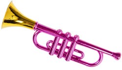 Spielzeug Trompete metallic Duckiez - 33cm Musikinstrument Kinder