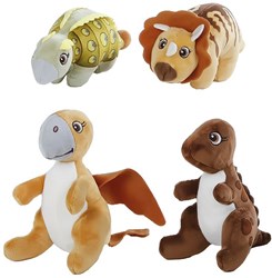DinoWorld Dinosaurier Kuscheltier Plüsch 14cm mehrfarbig Spielzeug
