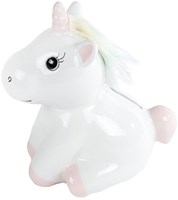 Unicorn Spardose rosa Keramik Einhorn Kinder Geschenk 14,8x10,4x16,5cm