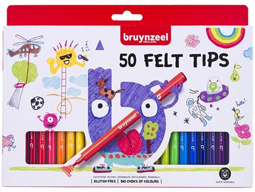 Bruynzeel Filzstifte-Set - 50 Farben Filzstifte für Kinder-2