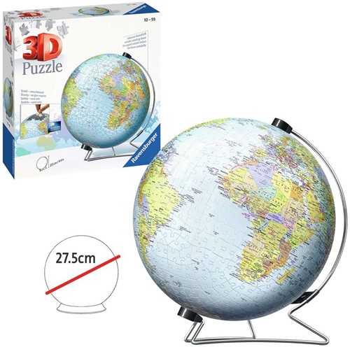Ravensburger 3D Puzzle Globus Erde - 540 Teile Lernspielzeug-3