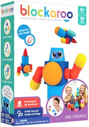 Magnetische Schaumstoff Bausteine Roboter Box Konstruktionsspielzeug Bad 10tlg