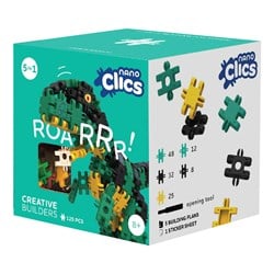 Clics Bausteine Nano Clics Creative Builders Set 125 Stück nachhaltig