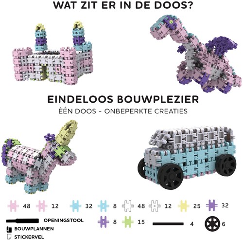 Clics Bausteine Nano Clics Fantasy Builders 250 Stück nachhaltiges Spielzeug-3
