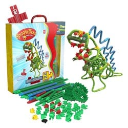 Clics Baukasten Spaghetteez Twist-A-Saurus Rex flexible Dinosaurier 64-teilig