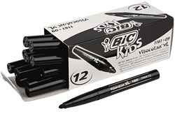 Creativ Company Filzstifte schwarz - 12 Stück Premium Qualität