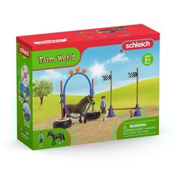 Schleich Pony Geschicklichkeits-Spielset - Spielzeug Pony Parcours