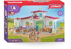Schleich Pferde Reitzentrum Horse Club - Spielzeug Pferdestall mit Zubehör