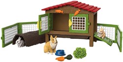 Schleich Farm World Kaninchenstall - Bauernhof Spielzeug - 42728