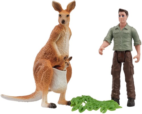 Schleich Wild Life Spielset Känguru-Tour mit Ranger und Tierfiguren-2