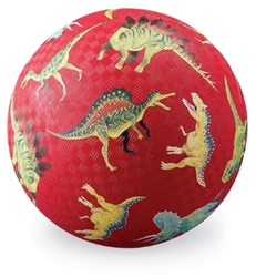 Crocodile Creek Spielball 18 cm Dinosaurier rot für Kinder