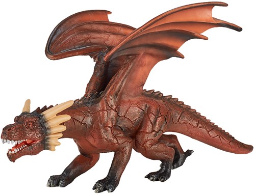 Mojo Fantasy Spielzeug Feuerdrache mit beweglichem Kiefer - 387253
