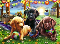 Ravensburger Puzzle Hunde Picknick - XXL Kinderpuzzle 100 Teile Tiere-2