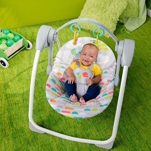 Bright Starts Babyschaukel tragbar mit Musik und automatischer Bewegung
