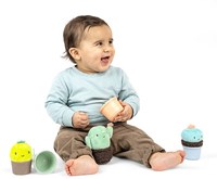 Ingenuity Babyspielzeug Calm Springs stapelbare Rasseln multicolor