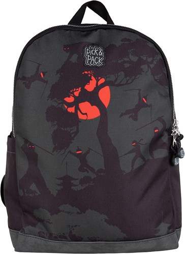 Pick & Pack Rucksack Ninja Story S carbon - Kinderrucksack mit Ninja-Motiv