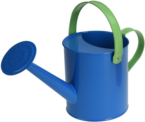 Metall Kinder Gießkanne Spielzeug Gießkanne blau für Garten und Sandkasten-2