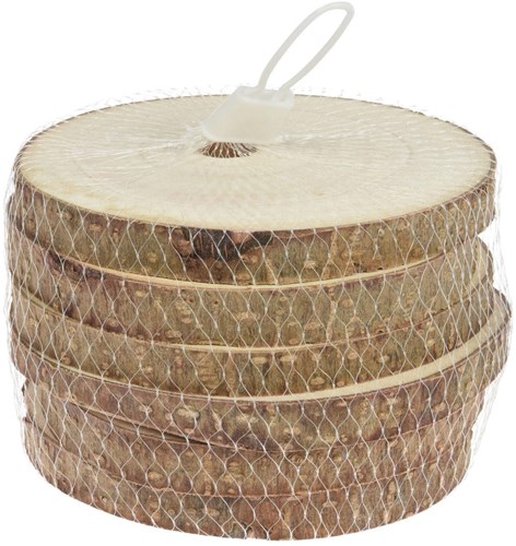 Koopman Holz Untersetzer Baumrinde 11cm 6er Set Dekoration