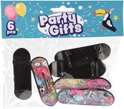 Vingerskateboard Spielzeug Set - 6 Stück bunte Mini Skateboards