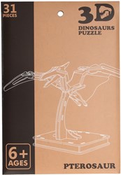 3D Dinosaurier Holzpuzzle pädagogisches Spielzeug mehrfarbig