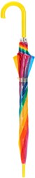 Regenbogen Kinder Regenschirm bunt halbautomatisch 98cm Regenschirm