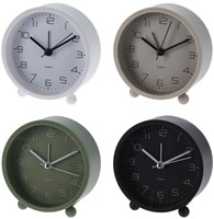 Wekker Rond Kleur, 9,5cm