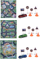 Auto Spielmatte pädagogisches Spielzeug multicolor 79x70cm inklusive Zubehör