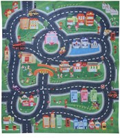 Auto Spielmatte pädagogisches Spielzeug multicolor 79x70cm inklusive Zubehör-2