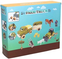 Boerderij Bauernhof Spielset Traktor Lernspielzeug aus Karton für Kinder-3
