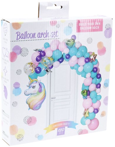 Ballonbogen Set Unicorn 120-tlg - Einhorn Party Dekoration