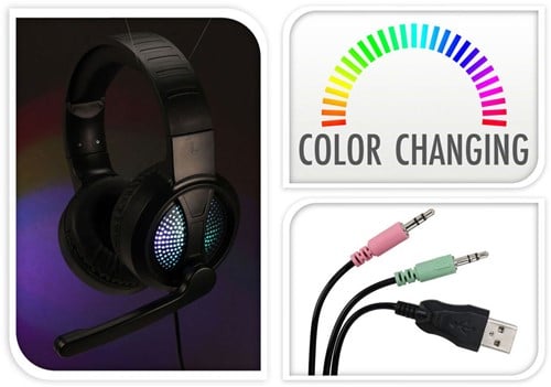 Headset Gaming met Microfoon en Licht-2