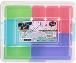 Aufbewahrungsbox Spielzeug Multicolor mit 12-teiligen Behältern für Kinder