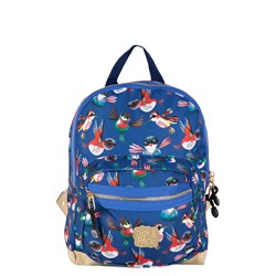 Pick & Pack Rucksack Vögel navy S - Kinderrucksack recyceltes Polyester