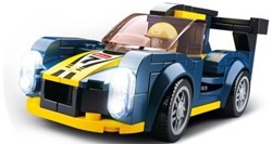 Sluban Rennauto Bauset Endurance Car Club blau 154-teilig Spielzeug