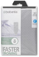 Brabantia Bügelbrettbezug C metallic 124x45 cm Baumwolle Topqualität