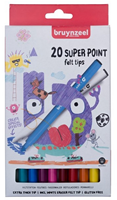 Bruynzeel Filzstifte Super Point 20 Farben Set - kreatives Spielzeug