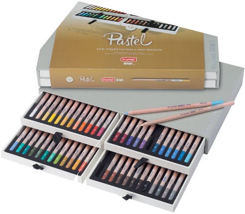 Schachtel mit 48 Pastellstiften von Bruynzeel Design