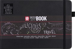 Sakura Skizzenbuch Notizbuch schwarzes Papier 21x14,8cm Hardcover 80 Seiten