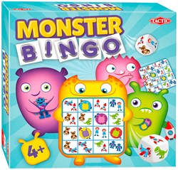Monster Bingo buntes Kinderspiel Karton 2-4 Spieler Lernspiel