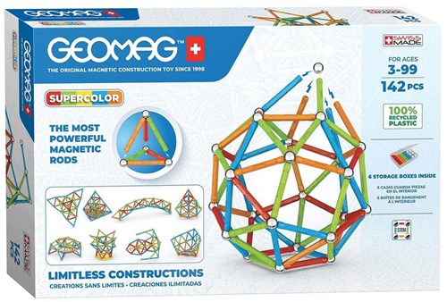 Geomag Geomag Supercolor Recycled 142 pcs