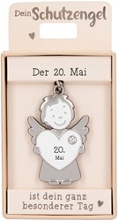Depesche Schutzengel Anhänger 20. Mai - Glücksbringer Schlüsselanhänger